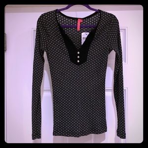 Long Sleeve Polka Dot Charlotte Top